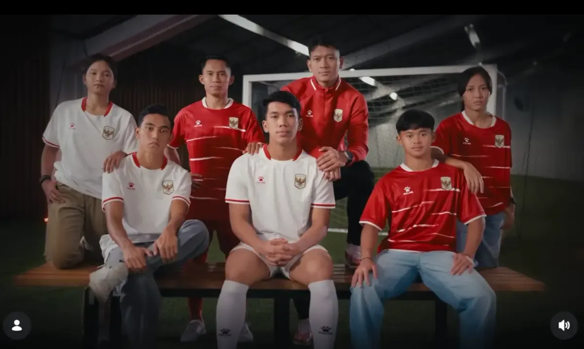 Kelme Rilis Jersey Baru Timnas Indonesia dengan Teknologi Modern