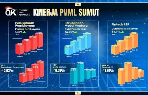 Outstanding Pinjaman Fintech di Sumut Capai Rp3,56 Triliun, Tumbuh 34%