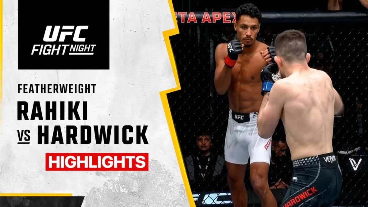 Sorotan Pertarungan Marwan Rahiki vs Harry Hardwick di UFC 2026