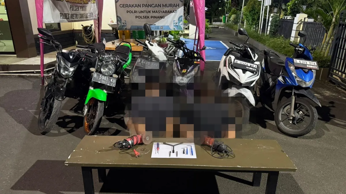 Dua Buruh Lepas Ditangkap Jadi Sindikat Curanmor di Tangerang