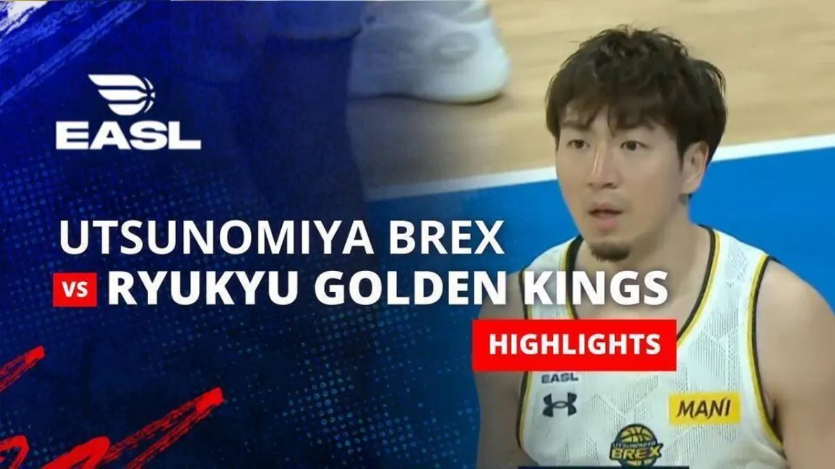 Sorotan Pertandingan Utsunomiya Brex vs Ryukyu Golden Kings di EASL 2025/26
