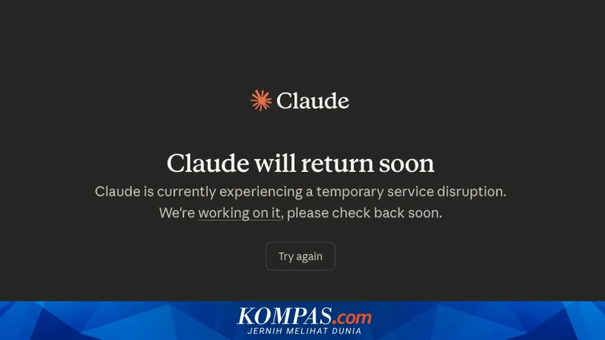 Gangguan Layanan AI Claude Anthropic, Pengguna Tak Bisa Akses