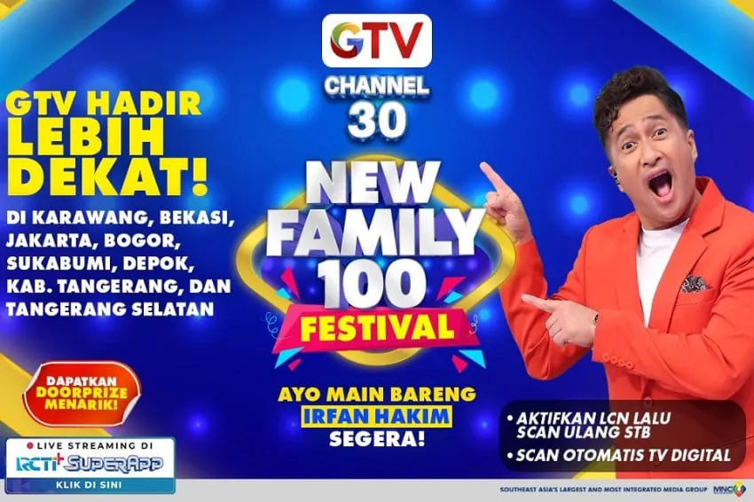 GTV Hadirkan New Family 100 Festival di Jabodetabek dan Jawa Barat