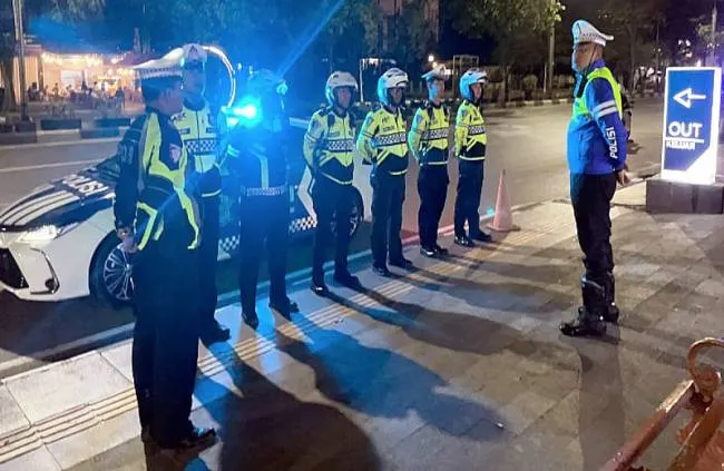 Patroli Blue Night Satlantas Banjarmasin Cegah Balap Liar dan Perkuat Kamtibmas