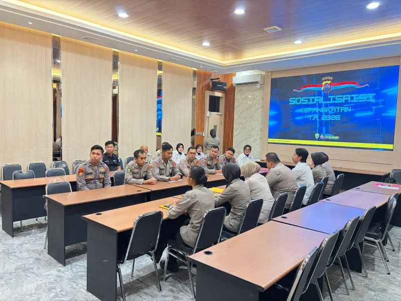 Polda Banten Gelar Sosialisasi dan Verifikasi Kenaikan Pangkat 2026