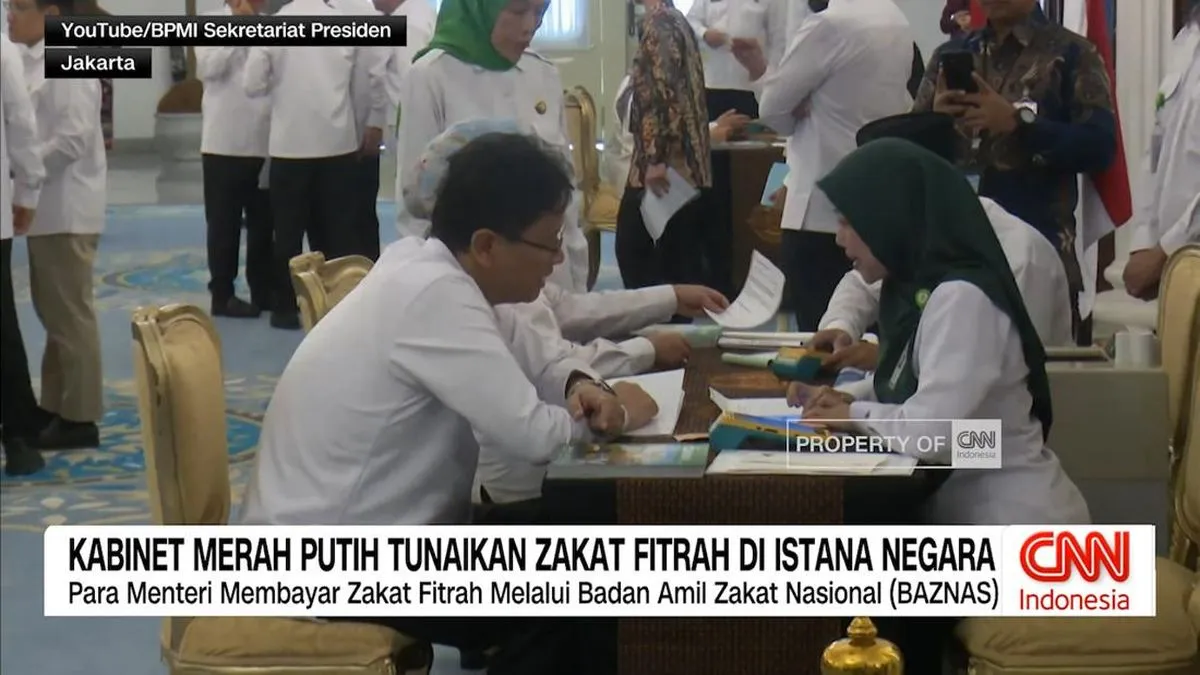 Menteri Laksanakan Zakat Fitrah di Istana Negara