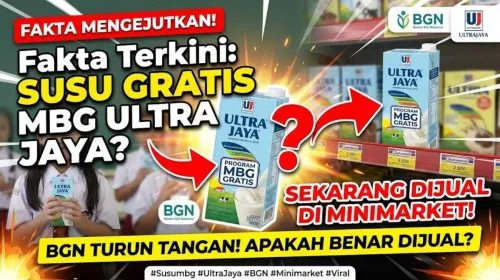 Klarifikasi BGN soal Penjualan Susu Gratis MBG Ultrajaya di Minimarket