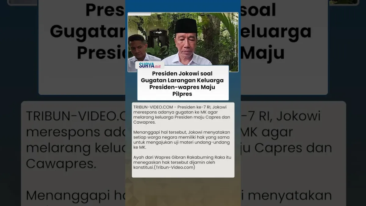 Jokowi: Setiap Warga Berhak Uji Materi UU Pemilu di MK