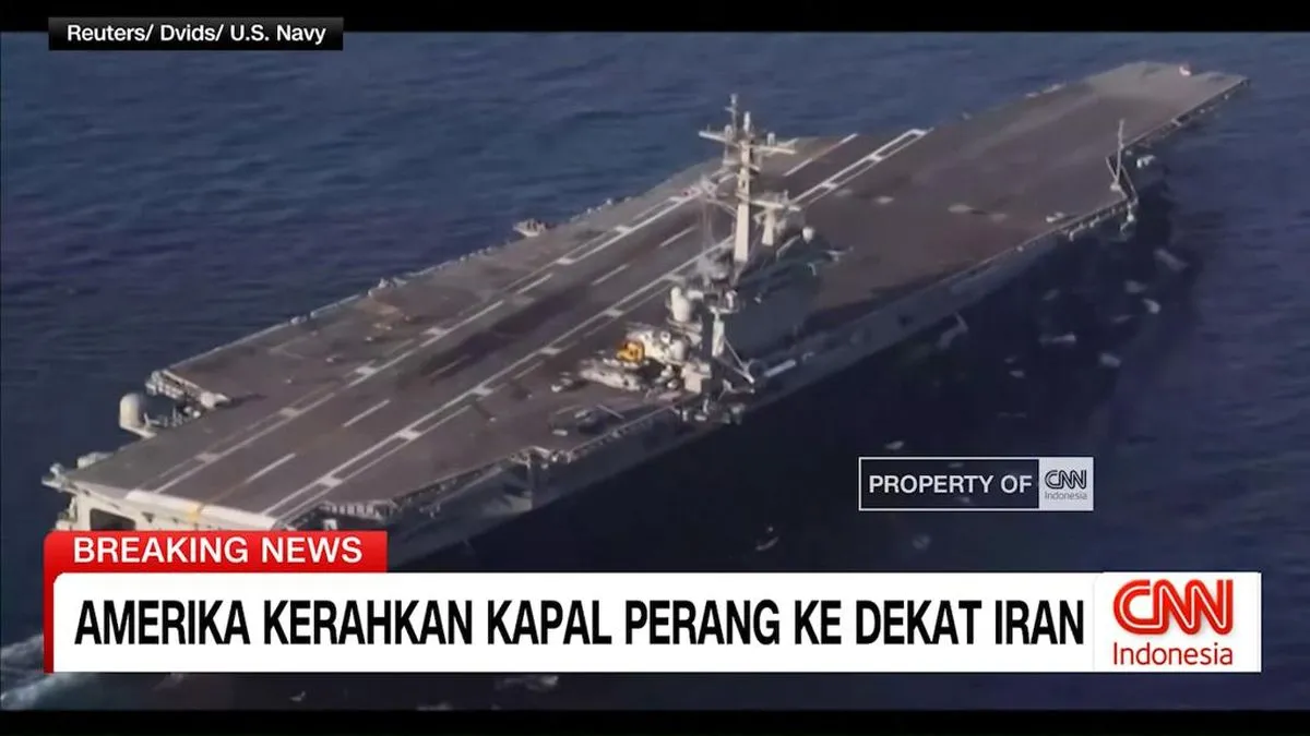 AS Kerahkan Kapal Induk Menyikapi Ketegangan dengan Iran