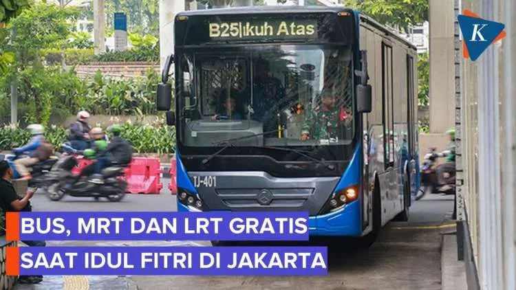 Transportasi Umum Gratis di Jakarta Selama Idul Fitri