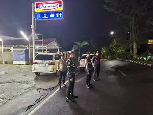 Polres Pagar Alam Gelar Patroli Presisi untuk Cegah Balap Liar dan Jaga Keamanan Pedagang