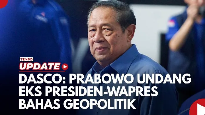Prabowo Terima SBY dan Mantan Pejabat di Istana Malam Ini