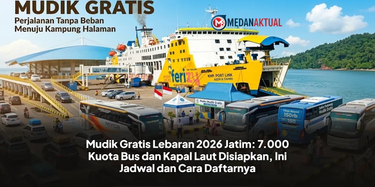 Program Mudik Gratis Lebaran 2026 Jatim Siap Layani 7.000 Penumpang