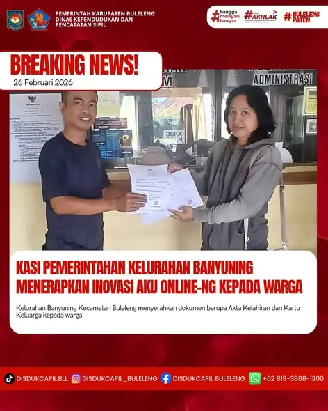 Inovasi Aku Online-NG Permudah Akses Dokumen Kependudukan di Buleleng