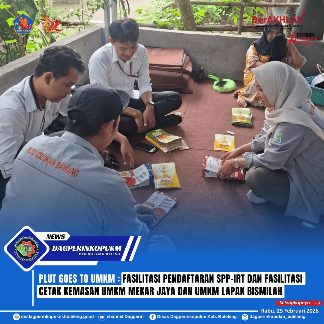PLUT Fasilitasi Pendaftaran SPP-IRT dan Kemasan UMKM di Buleleng