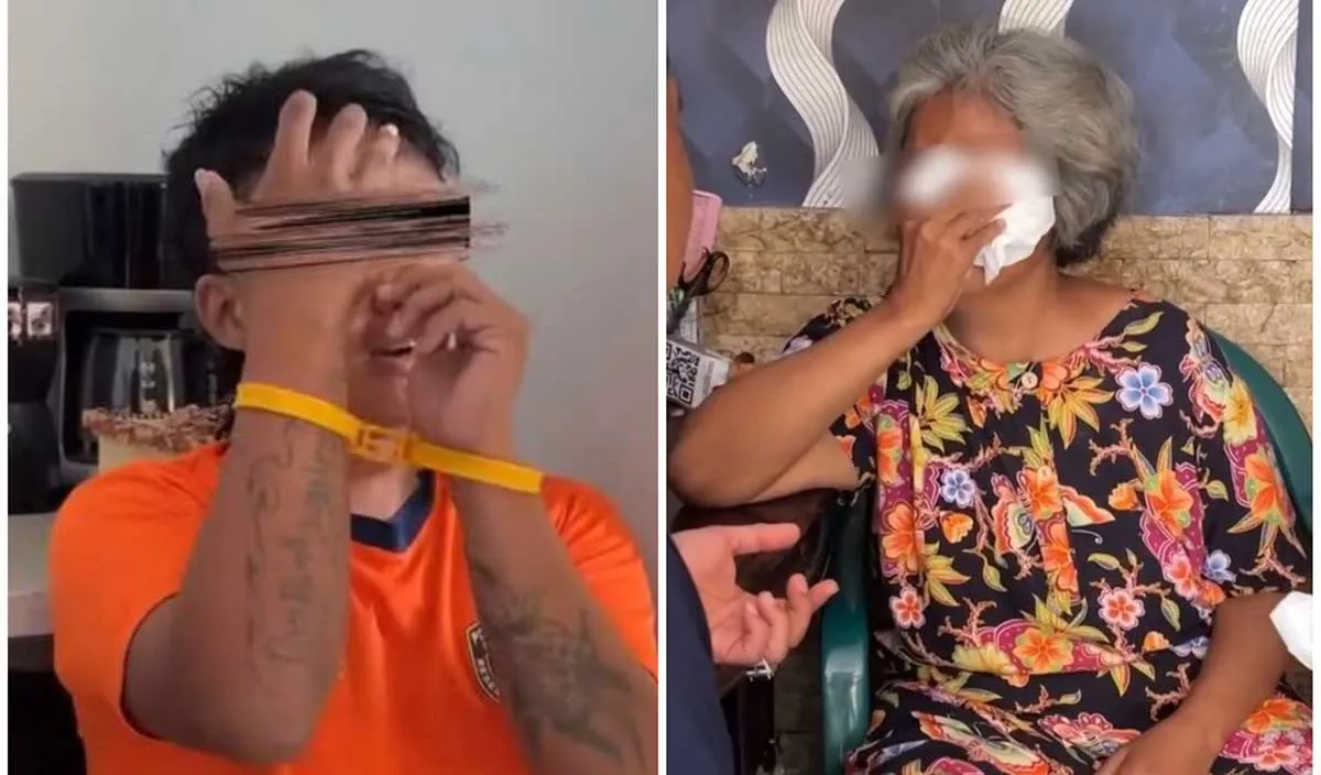 Polrestabes Surabaya Tangkap Pria yang Menganiaya Ibu Kandung