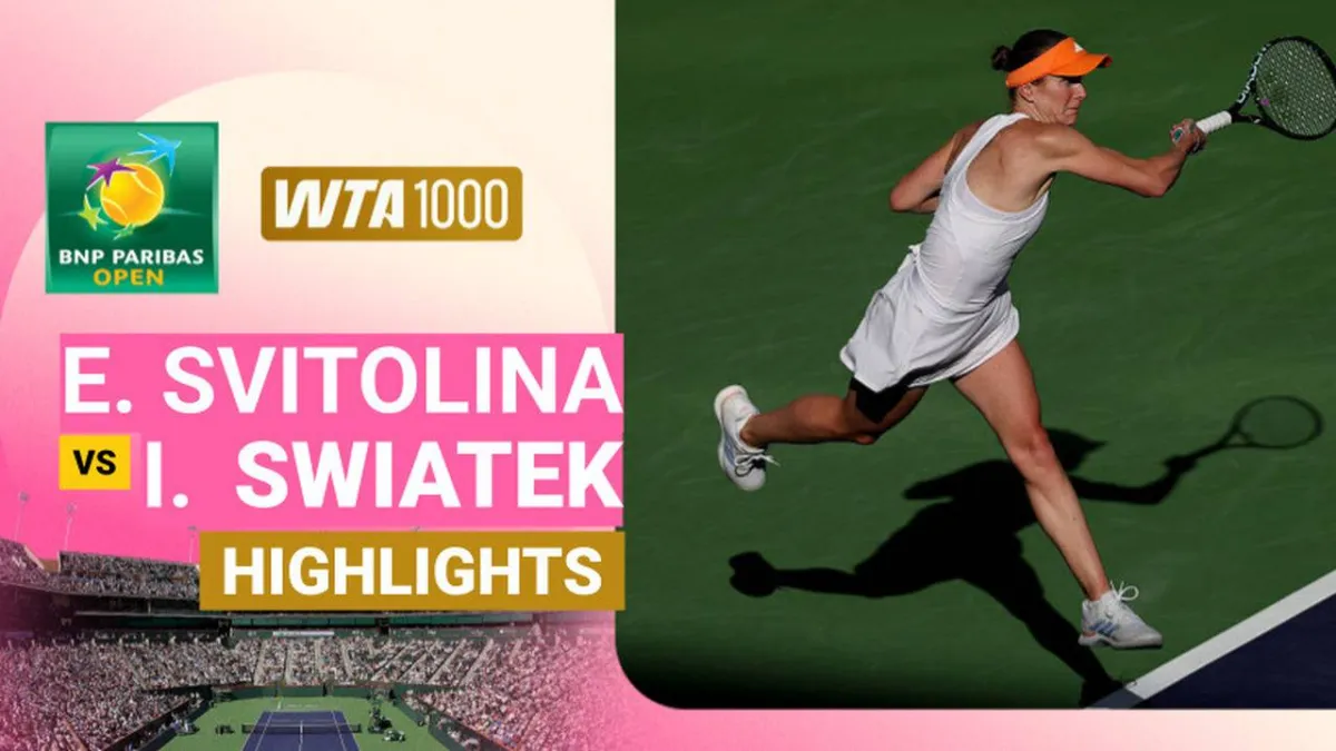 Svitolina dan Swiatek Bertemu di Semifinal BNP Paribas Open 2026
