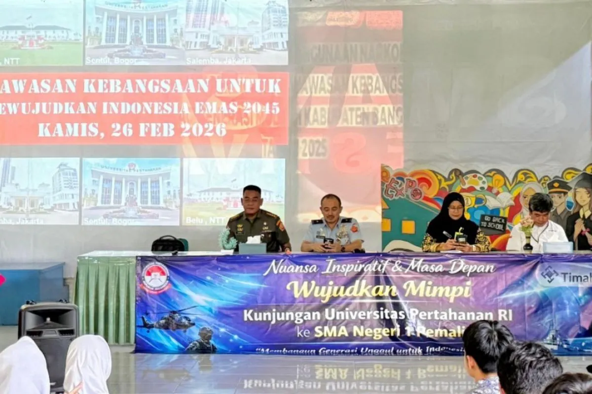 PT Timah Fasilitasi Kunjungan Universitas Pertahanan di SMAN 1 Pemali
