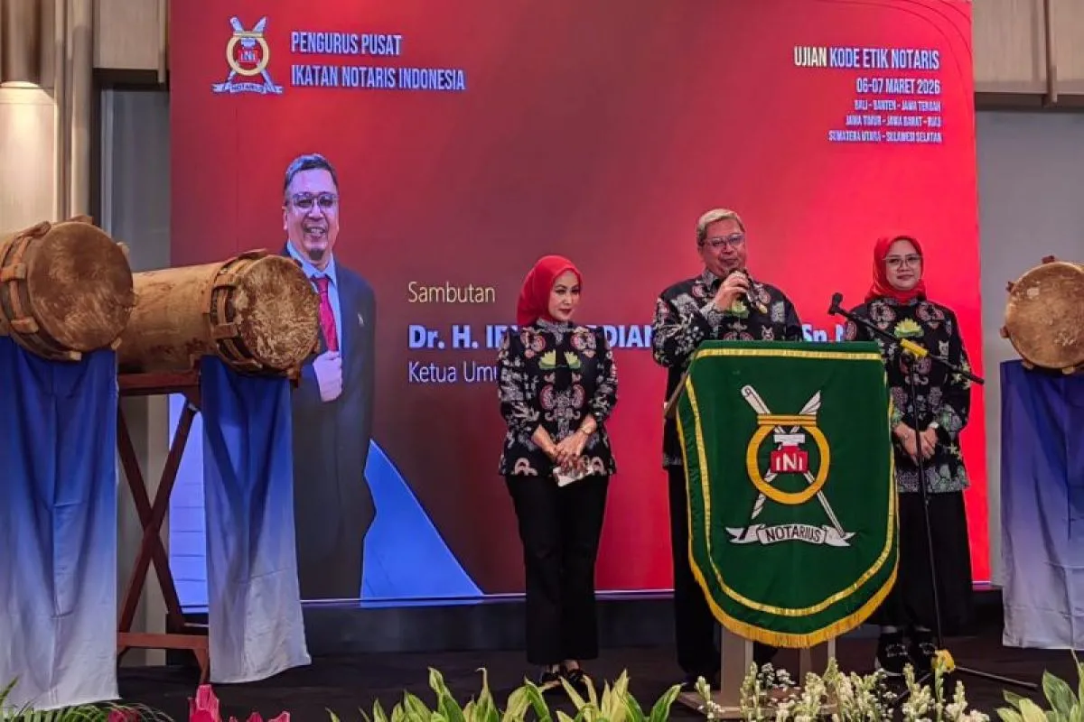 921 Peserta Ikuti Ujian Kode Etik Notaris 2026 di Delapan Wilayah