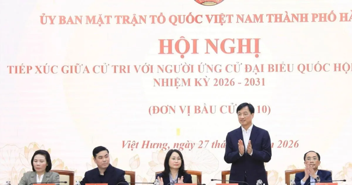 Kandidat Majelis Nasional Hanoi Tampilkan Program Aksi di Hadapan Pemilih