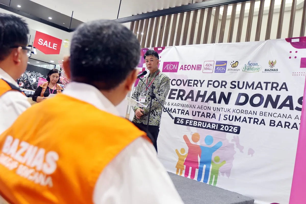 AEON Group Salurkan Bantuan Rp4,1 Miliar untuk Pemulihan Pendidikan dan Kesehatan Pascabencana Sumatra