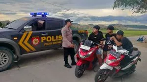 Polsek Gondang Lakukan Patroli Ngabuburit Cegah Balap Liar dan Kemacetan