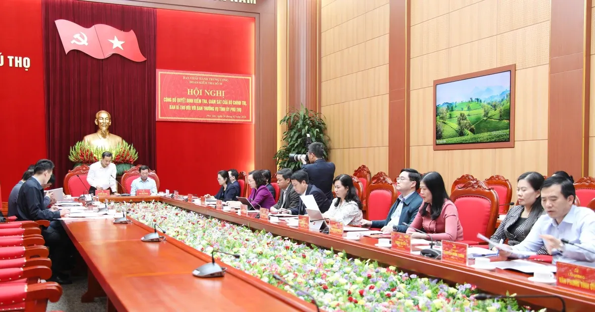 Inspeksi dan Pengawasan Komite Tetap Partai Provinsi Phu Tho untuk Tahun 2026