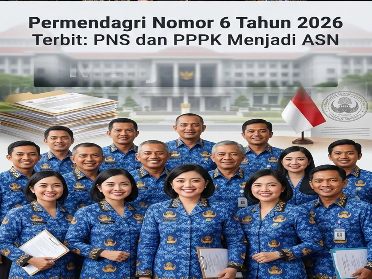 Permendagri 6/2026: PNS dan PPPK Resmi Jadi ASN, Perhatikan Perubahan Data Kependudukan