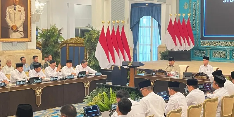 Prabowo Pimpin Sidang Kabinet Jelang Idulfitri