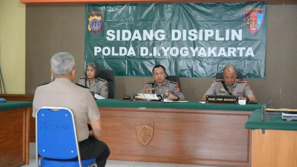 Polda DIY Kenakan Sanksi Teguran dan Demosi pada Mantan Kapolresta Sleman