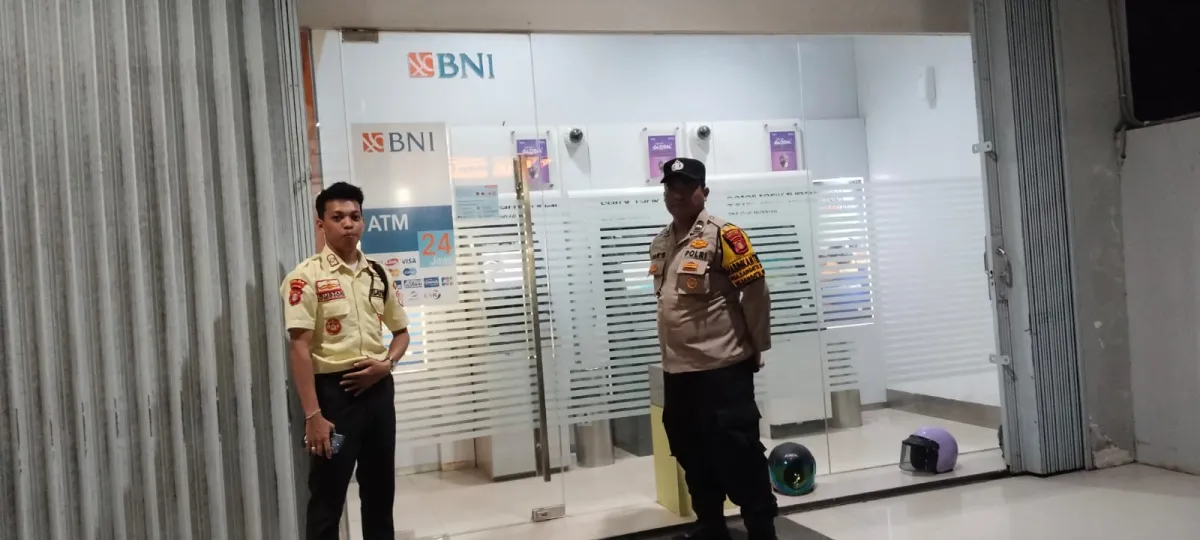 Polsek Sangatta Utara Gelar Patroli Malam untuk Amankan Area ATM