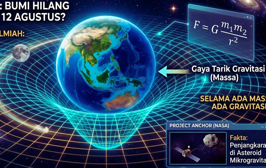 Fakta di Balik Isu Hilangnya Gravitasi Bumi pada 12 Agustus