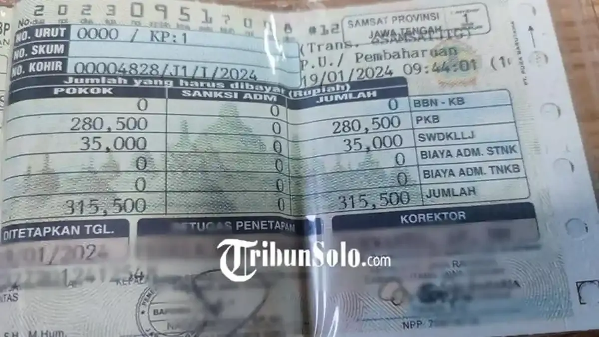 Jadwal Samsat Keliling Solo pada Kamis, 4 Juni 2026