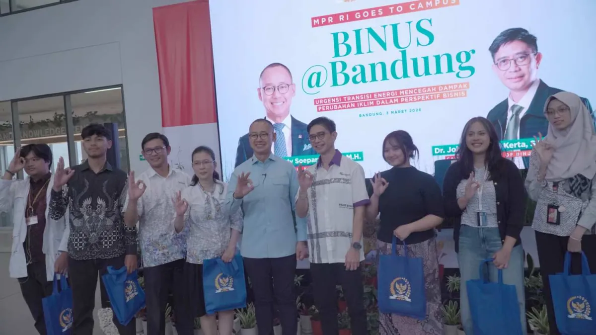 Seminar MPR di BINUS @Bandung: Generasi Muda Dorong Transisi Energi dan Lingkungan Sehat