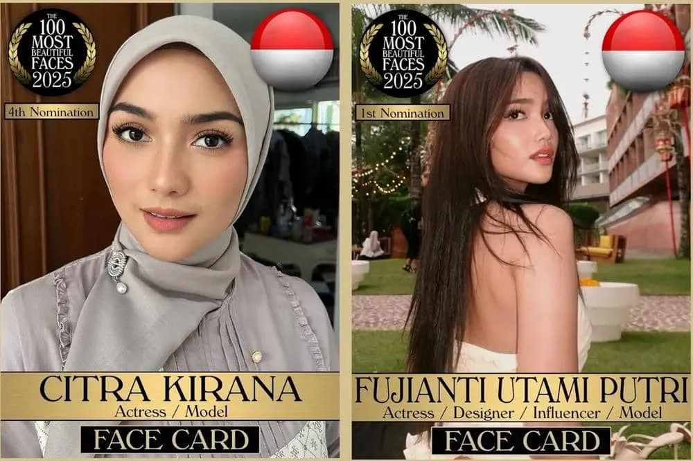 16 Artis Indonesia Masuk Nominasi 100 Perempuan Tercantik Dunia 2025