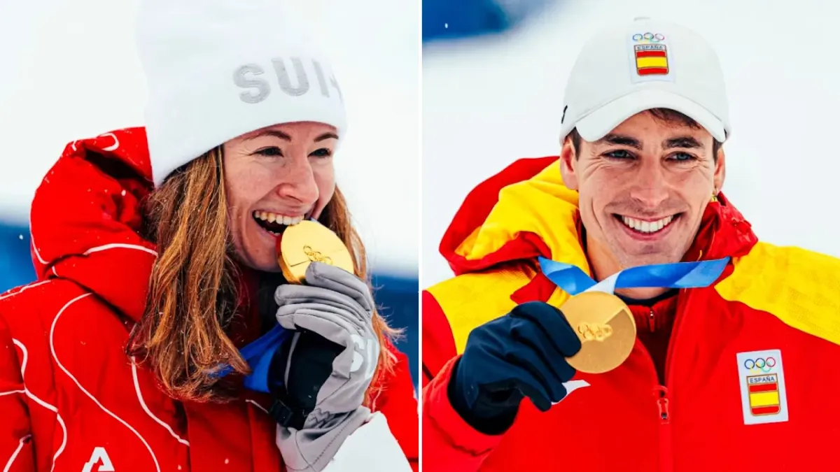 Oriol Cardona Coll dan Marianne Fatton Cetak Sejarah Emas di Debut Skimo Olimpiade