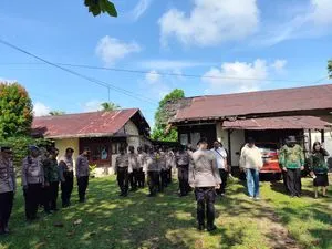 Polres Singkawang Gelar Apel Pengamanan Eksekusi Perdata untuk Jaga Kondisi Aman