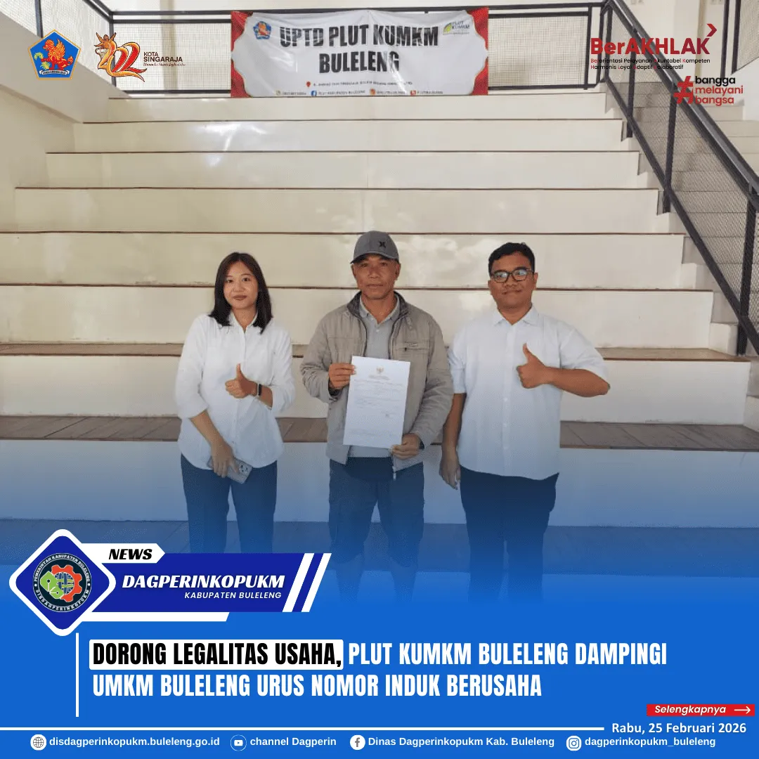 PLUT KUMKM Buleleng Fasilitasi Penerbitan NIB untuk Dukung Legalitas UMKM
