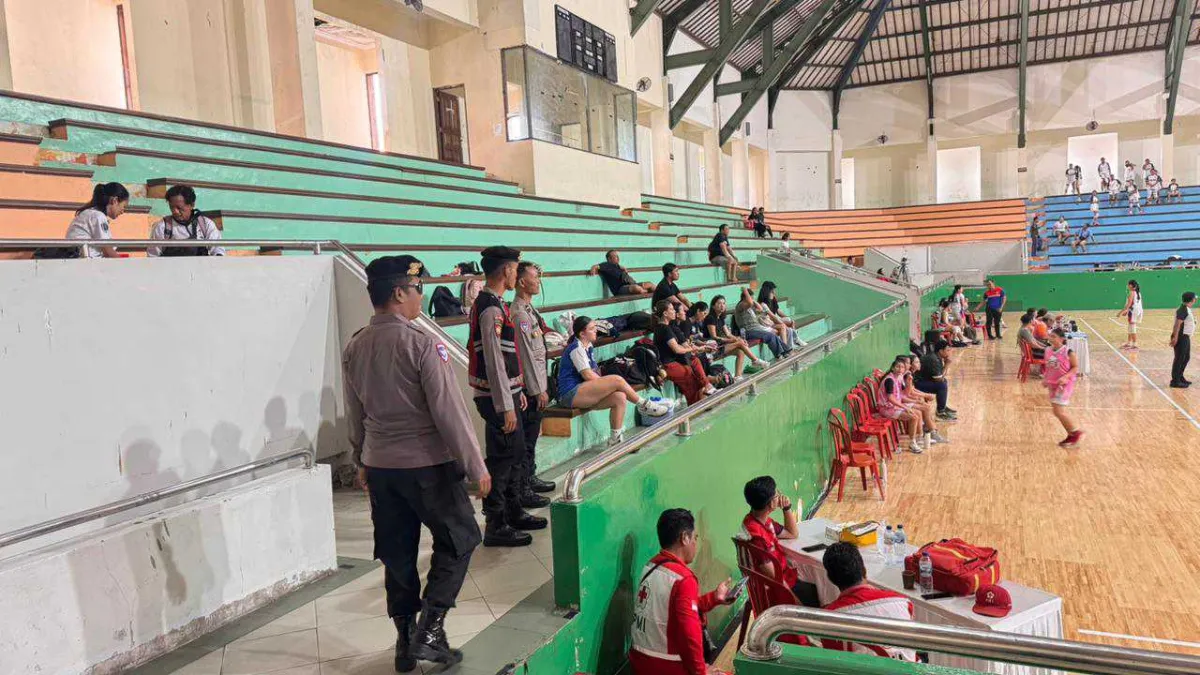 Polsek Kuta Utara Amankan Event Porsenijar Bola Basket dengan Komitmen Tinggi