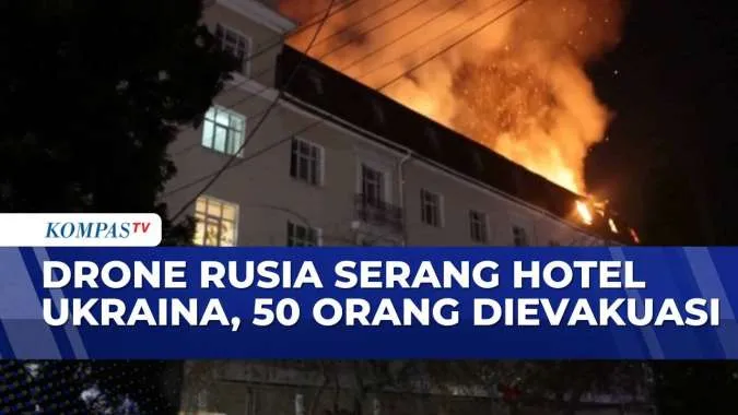 Serangan Drone Rusia Hancurkan Hotel di Sumy, 50 Tamu Dievakuasi