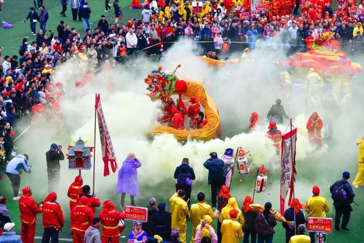 Kemeriahan Festival Maolong Etnis Yilao di Guizhou