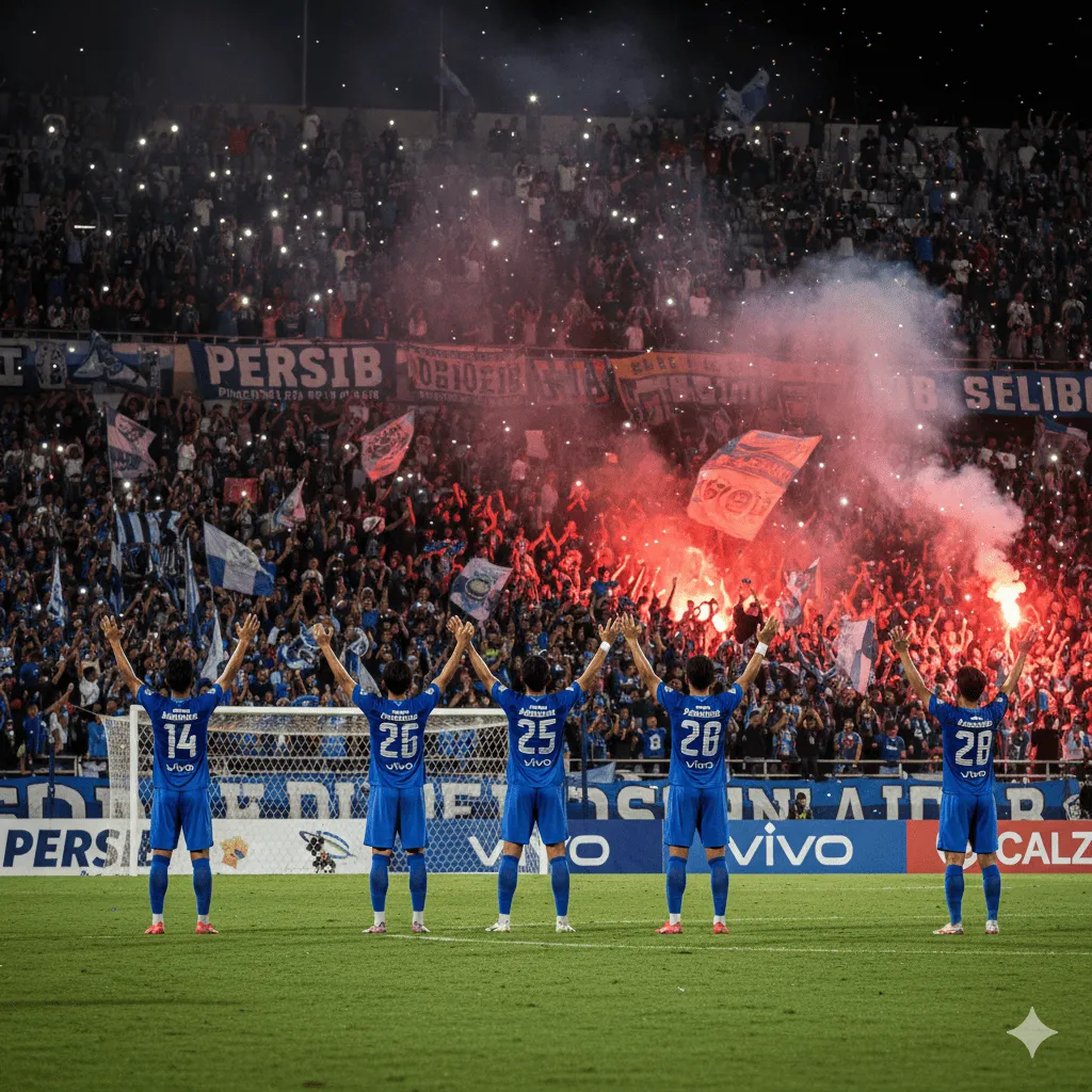 Persib Bandung Dominasi Liga Indonesia dengan Kemenangan Telak di GBLA