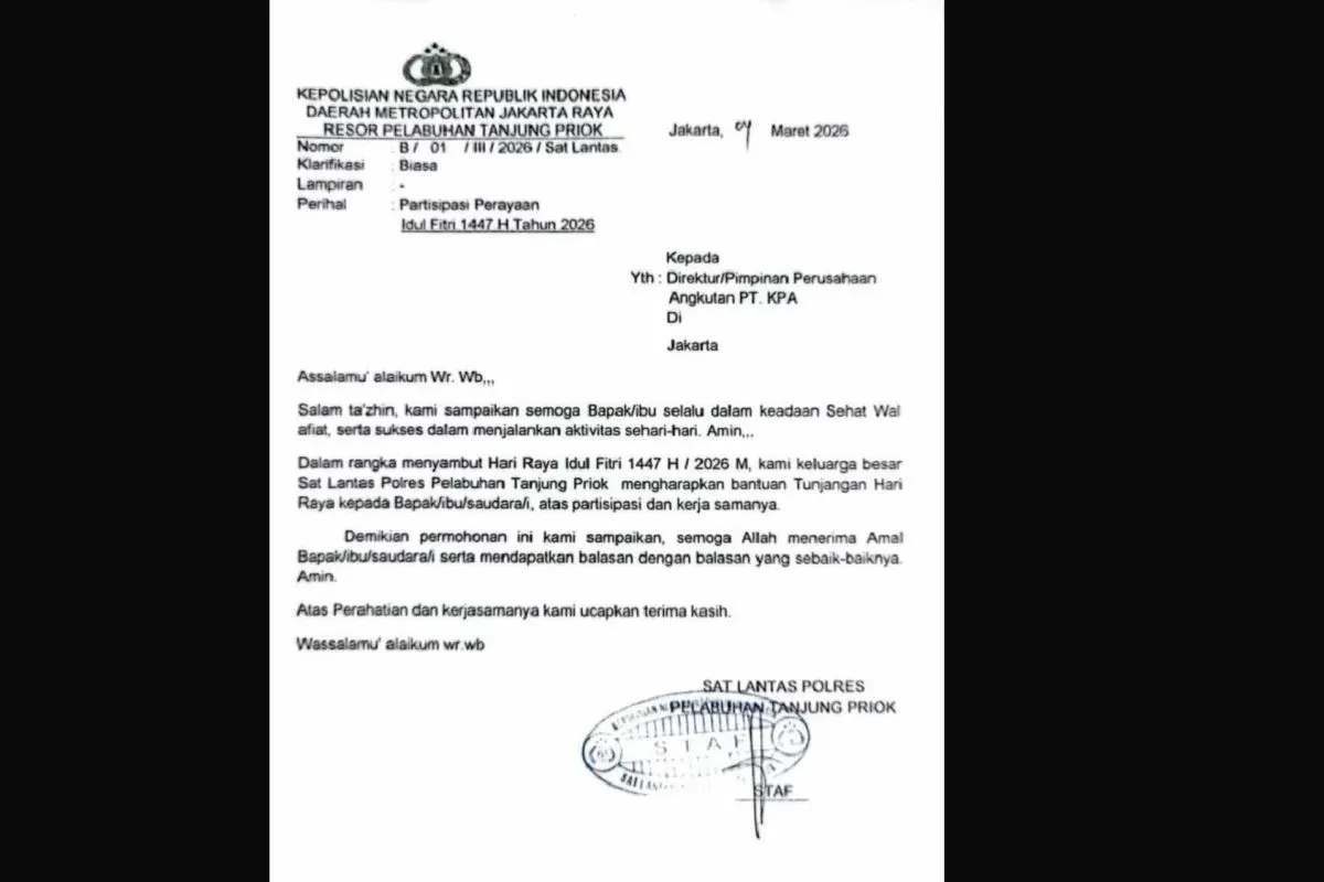 Polres Tanjung Priok Bantah Permintaan THR dan Lakukan Penyelidikan