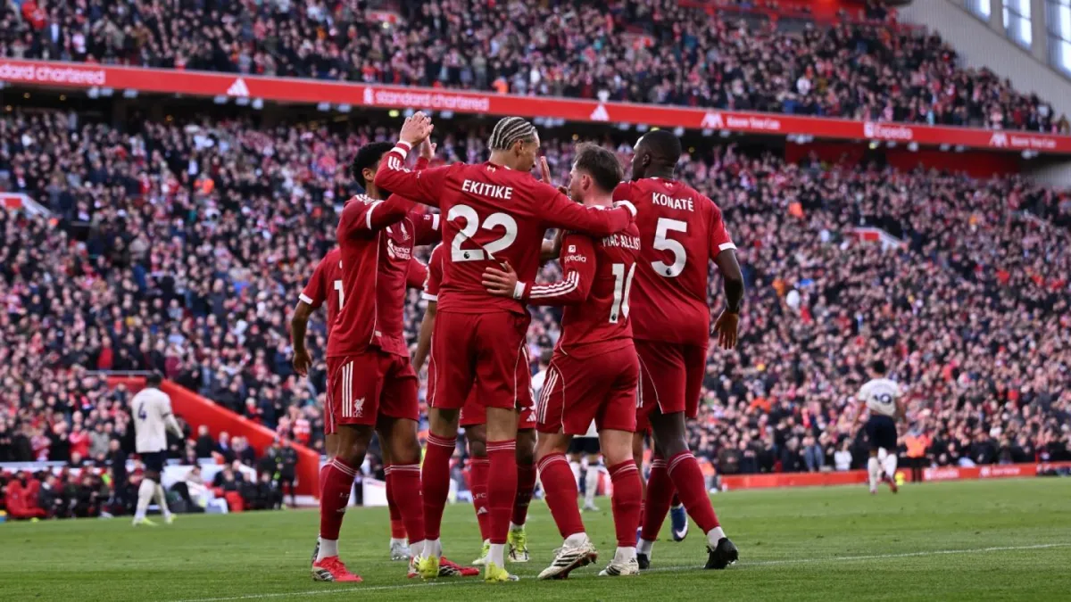 Liverpool Raih Kemenangan Gemilang 5-2 atas West Ham di Anfield