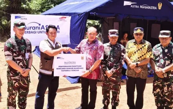 Pemkab Tapteng Terima Bantuan Kemanusiaan dari Astra untuk Korban Bencana