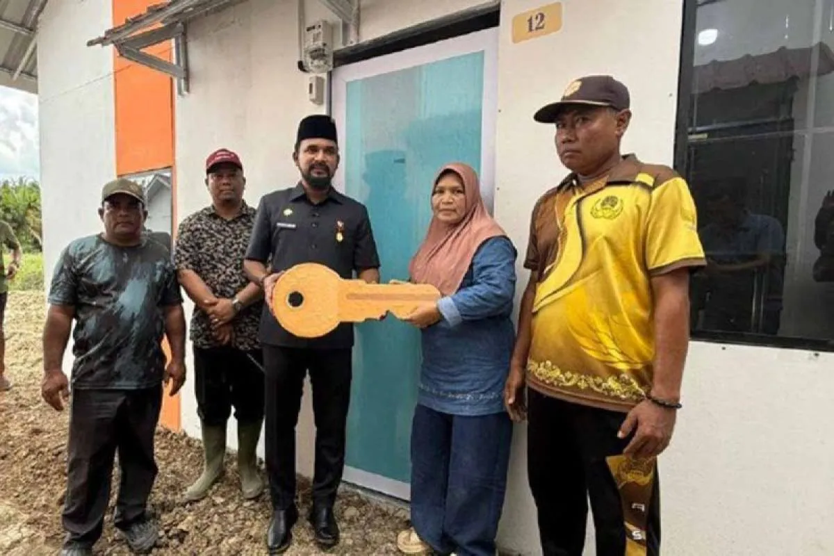 Pembangunan 1.503 Unit Huntara di Aceh Timur Selesai 100 Persen