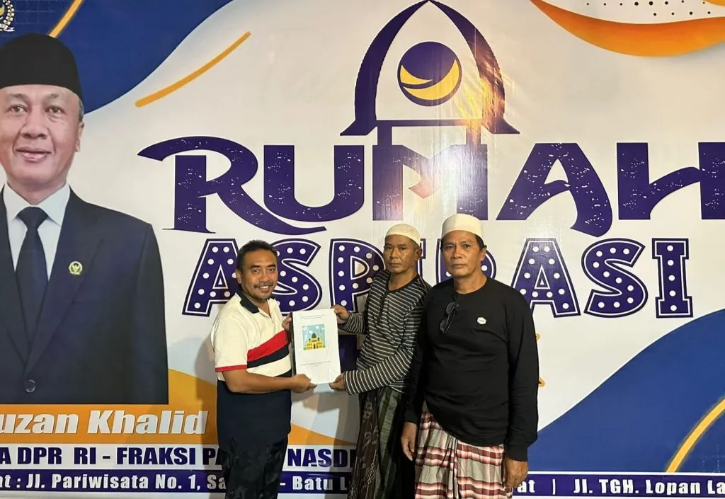 Fauzan Khalid Komitmen Realisasikan Renovasi Masjid dan Dukungan UMKM di Lombok