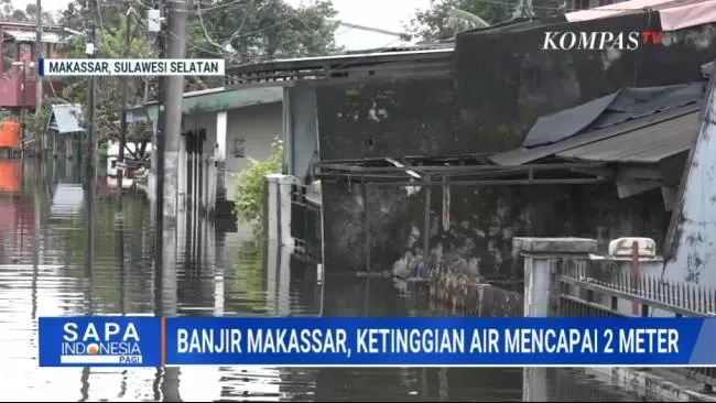 Banjir Melanda Makassar, 878 Warga Terpaksa Mengungsi