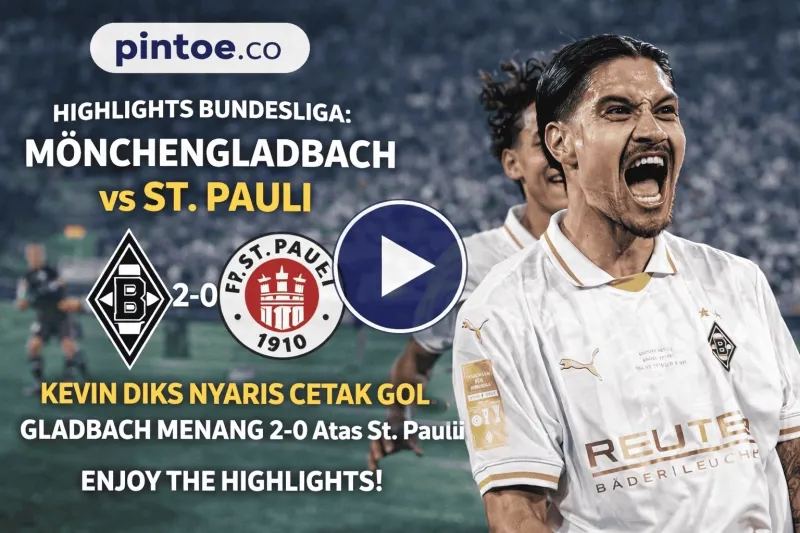 Mönchengladbach Menang 2-0 atas St. Pauli, Kevin Diks Tampil Mengesankan