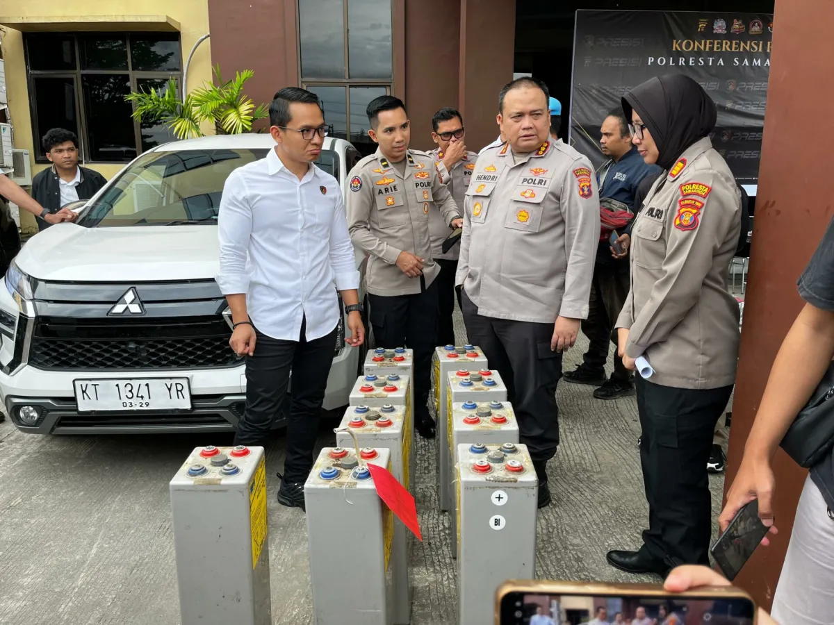 Dua Penyamaran Teknisi Curi 9 Baterai Tower Telkomsel di Samarinda